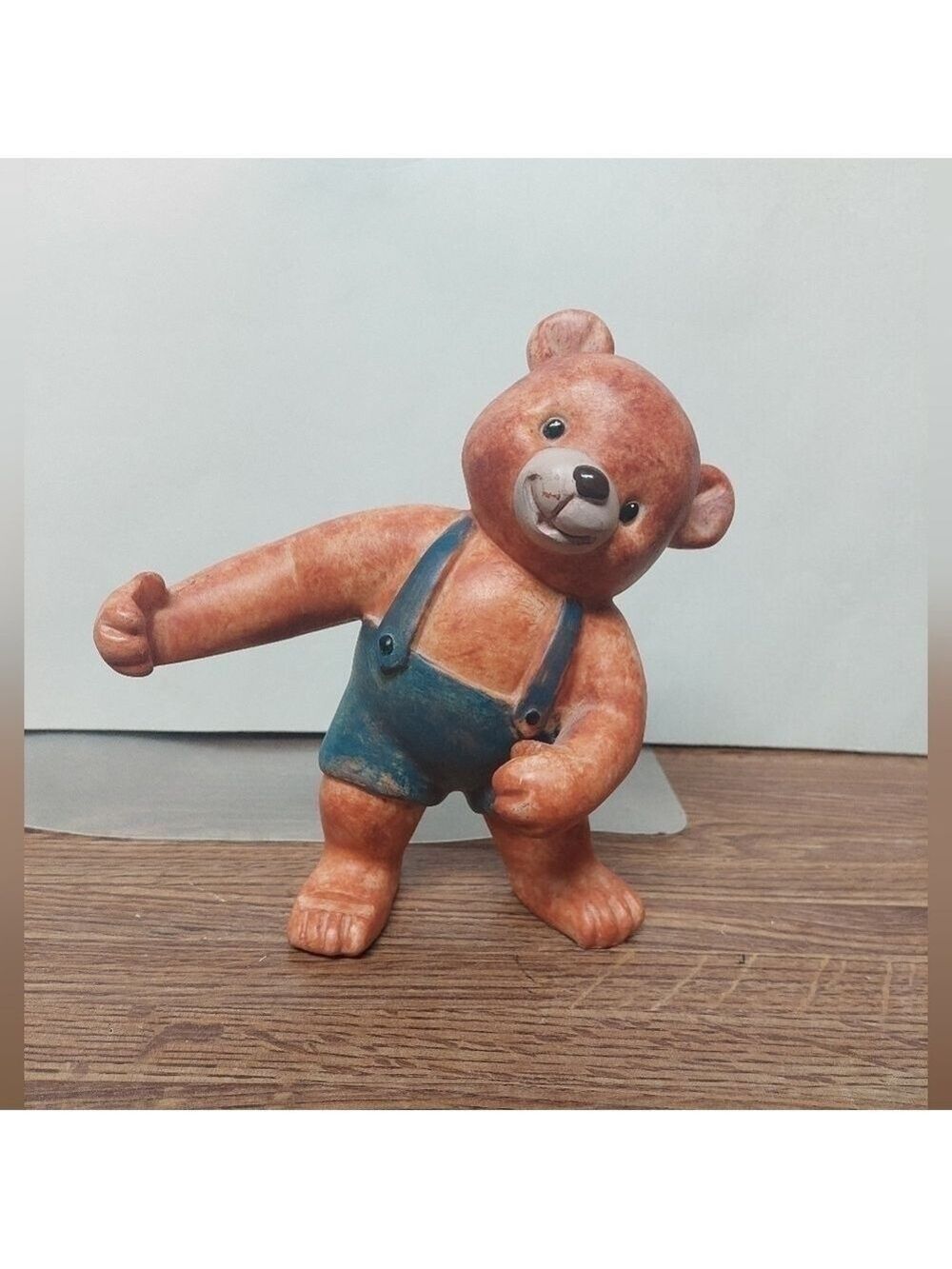 Teddy Bear. Solid clay.